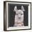 Noble Llama II-Julie Silver-Framed Giclee Print