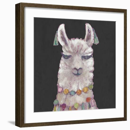 Noble Llama II-Julie Silver-Framed Giclee Print