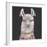 Noble Llama II-Julie Silver-Framed Giclee Print