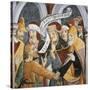 Noble People Wearing Medieval Clothes-Giovanni Canavesio-Stretched Canvas