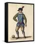 Nobleman Playing Football-Jan van Grevenbroeck-Framed Stretched Canvas