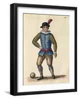 Nobleman Playing Football-Jan van Grevenbroeck-Framed Giclee Print