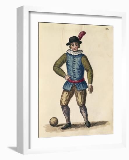 Nobleman Playing Football-Jan van Grevenbroeck-Framed Giclee Print