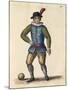 Nobleman Playing Football-Jan van Grevenbroeck-Mounted Giclee Print