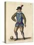 Nobleman Playing Football-Jan van Grevenbroeck-Stretched Canvas