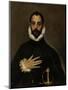 Nobleman with His Hand on His Chest, C. 1580-El Greco-Mounted Giclee Print