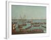 Noblemen Fishing in the Canal Orfano (Oil on Canvas)-Gabriele Bella-Framed Giclee Print