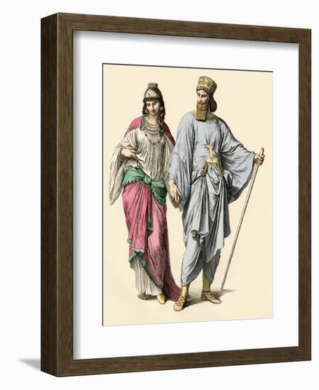 Nobles of Ancient Media, Part of the Assyrian and Persian Empires-null-Framed Giclee Print