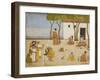 Nobles Offering Gifts to a Group of Ascetics, circa 1800-null-Framed Giclee Print