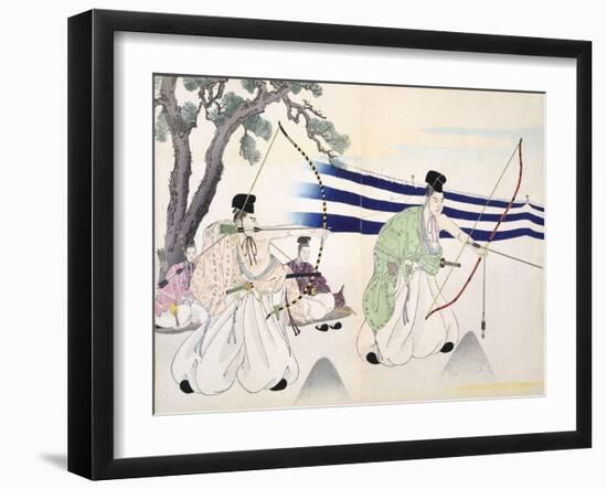 Nobles Practice Archery-null-Framed Giclee Print