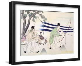 Nobles Practice Archery-null-Framed Giclee Print