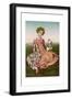 Noblewoman and Hawk-null-Framed Giclee Print