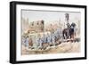 Noblewoman in Horse Drawn Coach Escorted by Trumpet Players in the 13th Century, 1886-Armand Jean Heins-Framed Giclee Print