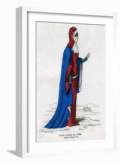 Noblewoman of the Time of Charles VI of France, 1386 (1882-188)-Petit-Framed Giclee Print