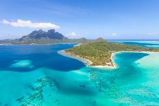 French Polynesia from Helicopter-noblige-Laminated Photographic Print