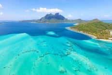 Bora Bora Island from Air-noblige-Framed Photographic Print