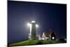 Nobska Light in Fog at Night-Paul Souders-Mounted Photographic Print