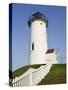 Nobska Point Lighthouse on Cape Cod-Walter Bibikow-Stretched Canvas