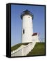 Nobska Point Lighthouse on Cape Cod-Walter Bibikow-Framed Stretched Canvas