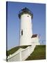 Nobska Point Lighthouse on Cape Cod-Walter Bibikow-Stretched Canvas