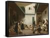 Noce juive au Maroc-Eugene Delacroix-Framed Stretched Canvas