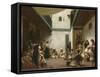 Noce juive au Maroc-Eugene Delacroix-Framed Stretched Canvas