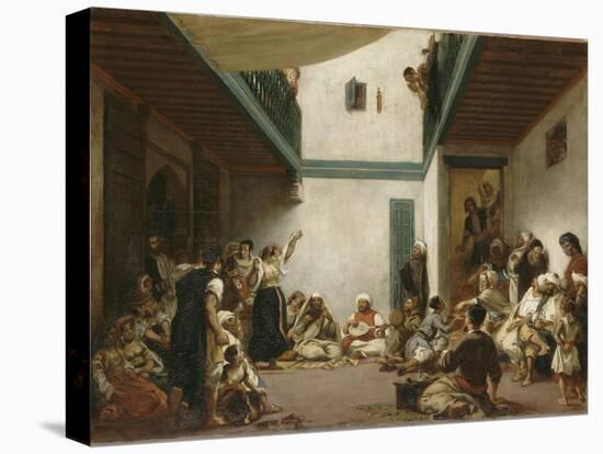 Noce juive au Maroc-Eugene Delacroix-Stretched Canvas