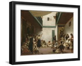 Noce juive au Maroc-Eugene Delacroix-Framed Giclee Print