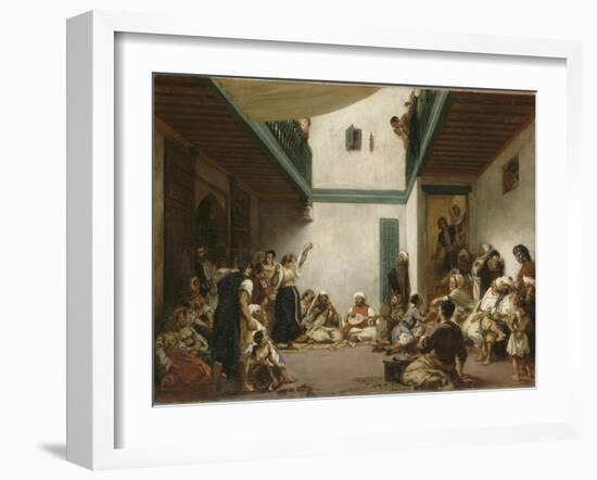 Noce juive au Maroc-Eugene Delacroix-Framed Giclee Print