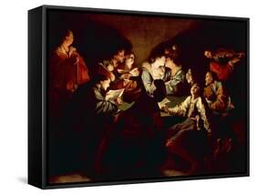 Nocturnal Concert, C.1621/2-Jean Leclerc-Framed Stretched Canvas
