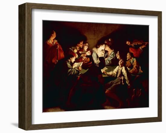 Nocturnal Concert, C.1621/2-Jean Leclerc-Framed Giclee Print