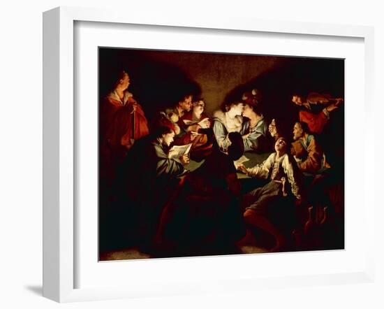 Nocturnal Concert, C.1621/2-Jean Leclerc-Framed Giclee Print