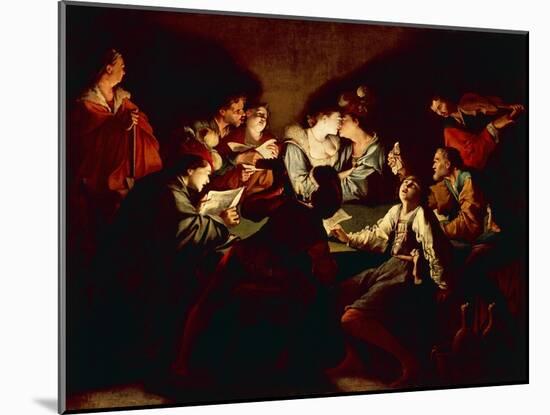 Nocturnal Concert, C.1621/2-Jean Leclerc-Mounted Giclee Print