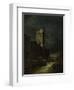 Nocturnal Landscape with Night Watchman, about 1875/80-Carl Spitzweg-Framed Giclee Print