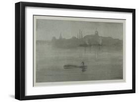 Nocturne, 1878, Published 1887-James Abbott McNeill Whistler-Framed Giclee Print