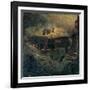 Nocturne Amongst the Tenements-Mario De Maria-Framed Giclee Print