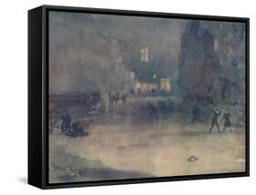 'Nocturne - Amsterdam in Snow', 1882-James Abbott McNeill Whistler-Framed Stretched Canvas