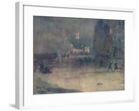 'Nocturne - Amsterdam in Snow', 1882-James Abbott McNeill Whistler-Framed Giclee Print