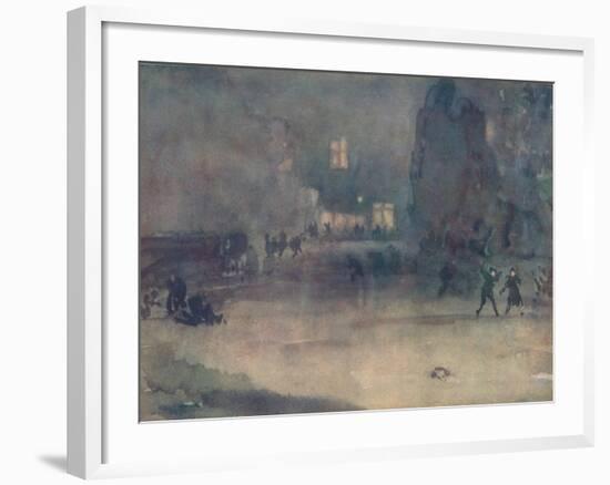 'Nocturne - Amsterdam in Snow', 1882-James Abbott McNeill Whistler-Framed Giclee Print