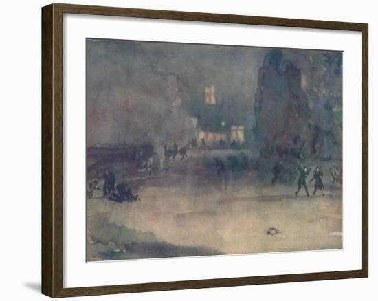 'Nocturne - Amsterdam in Snow', 1882-James Abbott McNeill Whistler-Framed Giclee Print