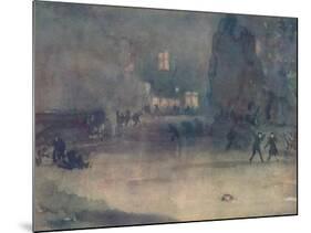 'Nocturne - Amsterdam in Snow', 1882-James Abbott McNeill Whistler-Mounted Giclee Print