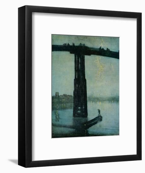 'Nocturne: Blue and Gold - Old Battersea Bridge', c1872-5-James Abbott McNeill Whistler-Framed Giclee Print