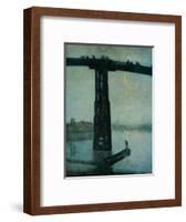 'Nocturne: Blue and Gold - Old Battersea Bridge', c1872-5-James Abbott McNeill Whistler-Framed Giclee Print