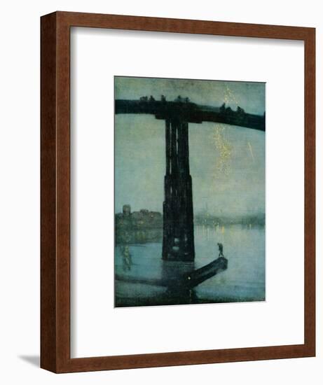 'Nocturne: Blue and Gold - Old Battersea Bridge', c1872-5-James Abbott McNeill Whistler-Framed Giclee Print