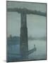 Nocturne: Blue and Gold - Old Battersea Bridge-James Abbott McNeill Whistler-Mounted Premium Giclee Print