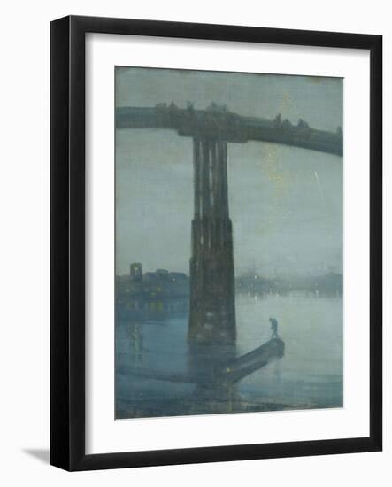 Nocturne: Blue and Gold - Old Battersea Bridge-James Abbott McNeill Whistler-Framed Giclee Print