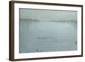 Nocturne: Blue and Silver - Cremorne Lights-James Abbott McNeill Whistler-Framed Giclee Print