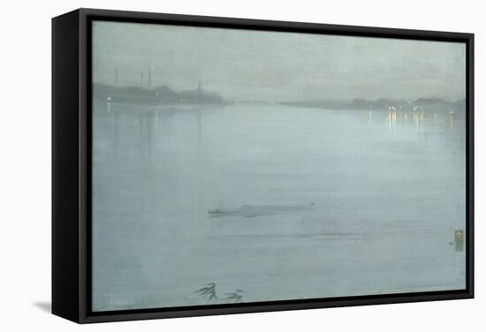 Nocturne: Blue and Silver - Cremorne Lights-James Abbott McNeill Whistler-Framed Stretched Canvas