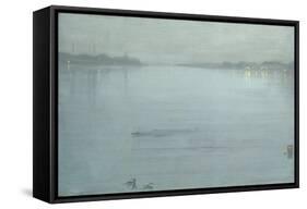 Nocturne: Blue and Silver - Cremorne Lights-James Abbott McNeill Whistler-Framed Stretched Canvas