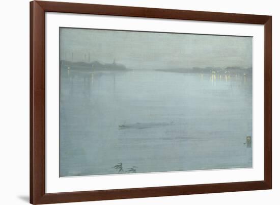 Nocturne: Blue and Silver - Cremorne Lights-James Abbott McNeill Whistler-Framed Giclee Print